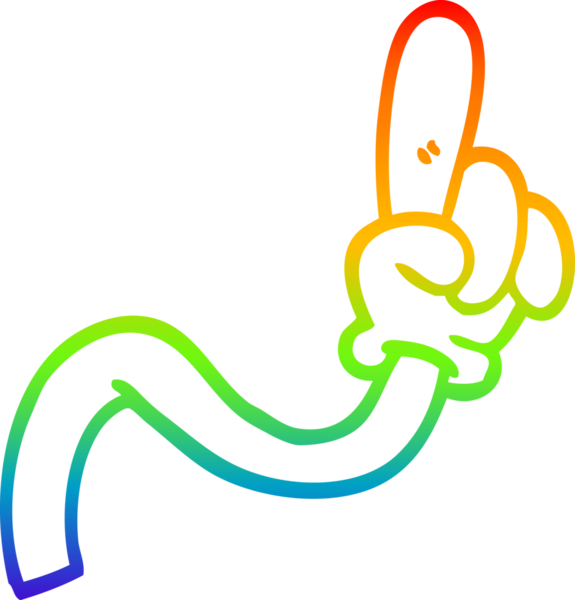 gökkuşağı gradyan çizgi çizimi bir insan tarafından çizilmiş el hareketi