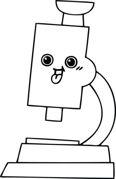 Bir insan tarafından çizilmiş bir mikroskop çizimi