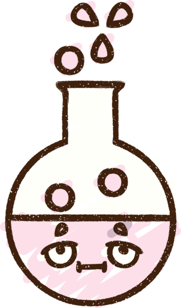 Bir insan tarafından çizilen köpüren Kimyasal Tebeşir Çizimi