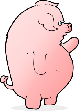 Bir insan tarafından çizilmiş şişman bir çukur.