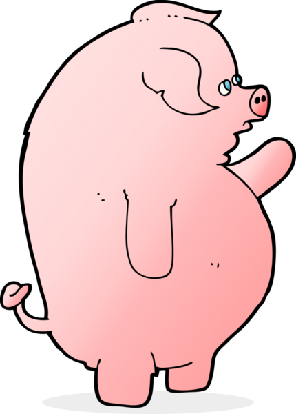 Bir insan tarafından çizilmiş şişman bir çukur.