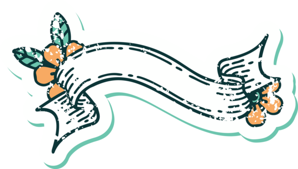 Bir pankartın ve bir insanın çizdiği çiçeklerin sembolik dövmeli resmi