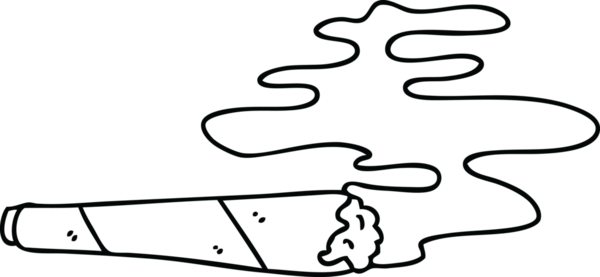 Bir insan tarafından çizilmiş garip çizgi film yanan eklem