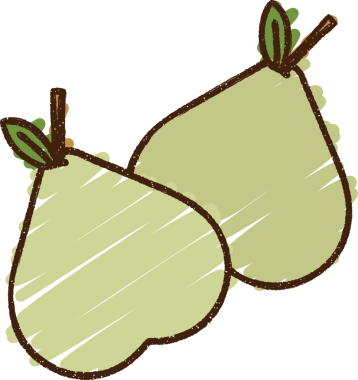 Bir insan tarafından çizilen Armut Tebeşiri