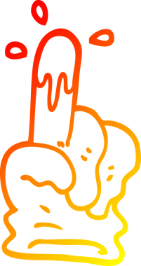 Bir insan tarafından çizilmiş kauçuk eldiven çizimi.