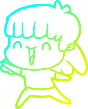 Bir insan tarafından çizilmiş bir karikatür kadın çizimi.