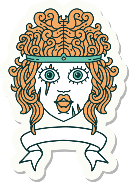 Bir insan tarafından çizilmiş barbar bir insan karakterinin çıkartması.