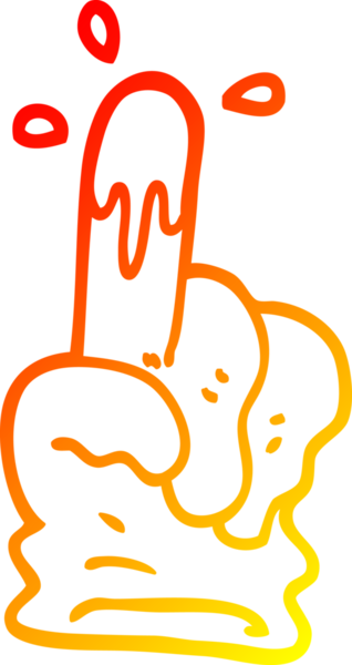 Bir insan tarafından çizilmiş kauçuk eldiven çizimi.