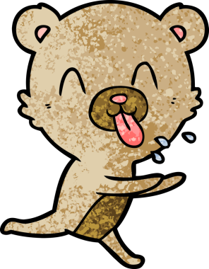 Bir insan tarafından çizilmiş bir çizgi film karakteri.