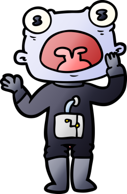 Bir insan tarafından çizilmiş el çizimi karikatür