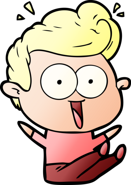 Bir insan tarafından çizilmiş çizgi film bakışlı adam.