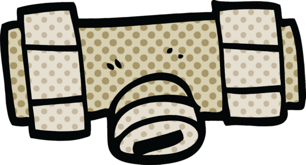 bir insan tarafından çizilmiş çizgi roman tarzı izolasyon vanası