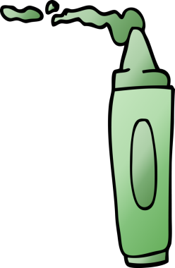 Bir insan tarafından çizilmiş karalama boya kalemi.