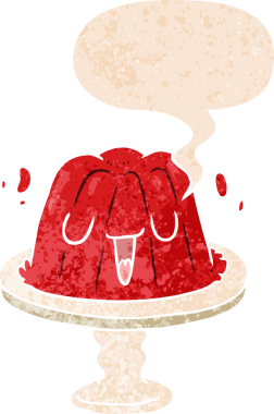 grunge 'da konuşma baloncuğu olan karikatür jölesi bir insan tarafından çizilmiş tedirgin eski moda.