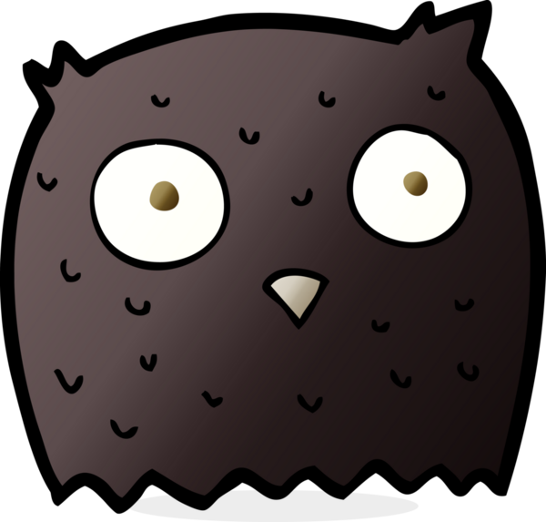 bir insan tarafından çizilmiş bir baykuş.