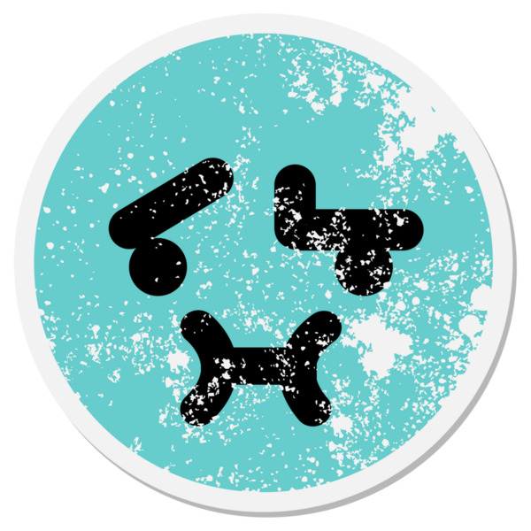 Bir insan tarafından çizilmiş güvenilmez bir yüz çemberi.