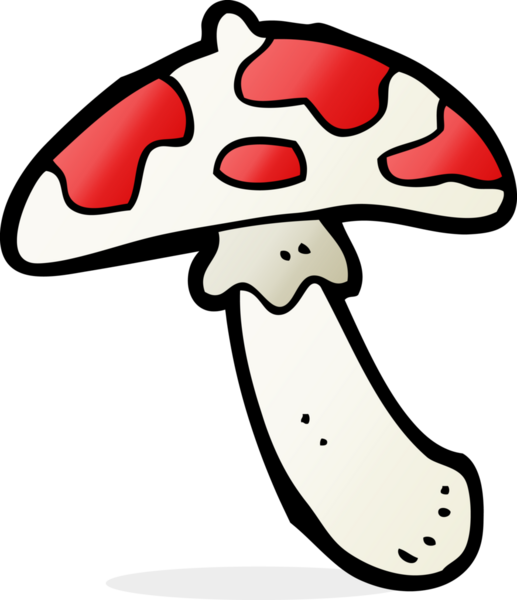 Bir insan tarafından çizilmiş zehirli mantar.