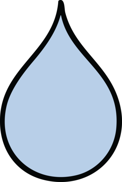 Bir insan tarafından çizilmiş garip bir çizgi film yağmur damlası.