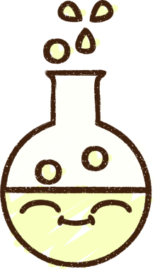 Bir insan tarafından çizilen köpüren Kimyasal Tebeşir Çizimi