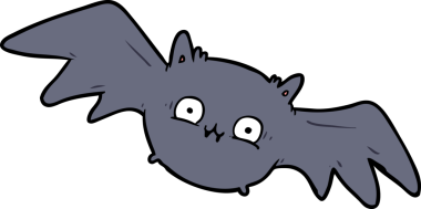 Bir insan tarafından çizilmiş vampir cadılar bayramı sopası çizgi filmi.