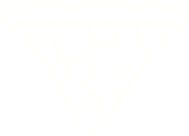 Bir insan tarafından çizilmiş pizza tebeşiri.