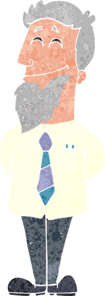 Bir insan tarafından çizilmiş karikatür psikoloğu