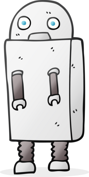 Bir insan tarafından çizilmiş serbest çizim robot.