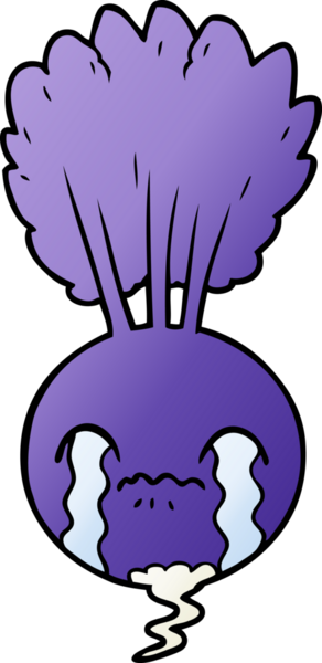 Bir insan tarafından çizilmiş ağlayan pancar çizgi filmi.