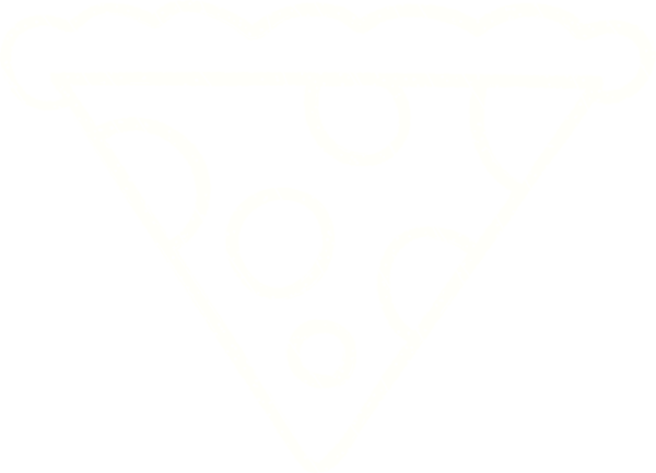 Bir insan tarafından çizilmiş pizza tebeşiri.