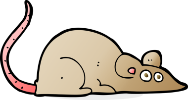 bir insan tarafından çizilmiş çizgi film faresi