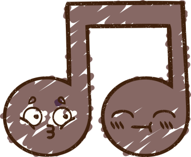 Bir insan tarafından çizilmiş nota tebeşiri.