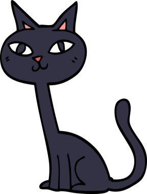 bir insan tarafından çizilmiş karalama kedisi