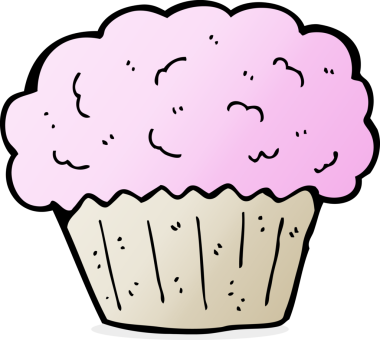 Bir insan tarafından çizilmiş bir kek.