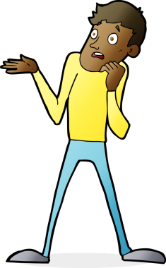 bir insan tarafından çizilmiş sinirli bir adam.