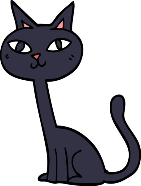 bir insan tarafından çizilmiş karalama kedisi