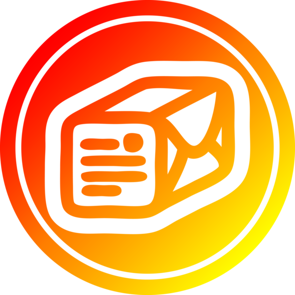 bir insan tarafından çizilen sıcak gradyan bitiş ile paketlenmiş dairesel simge