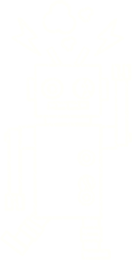 Bir insan tarafından çizilen robot tebeşiri.