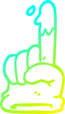 Bir insan tarafından çizilmiş bir tıbbi eldiven çizimi.