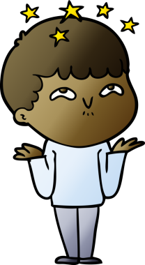 çizgi film bir insan tarafından çizilmiş hayret verici çocuk.