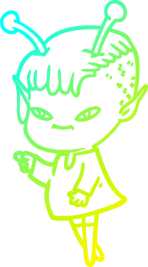 Bir insan tarafından çizilmiş, soğuk bir çizgi roman çizimi.