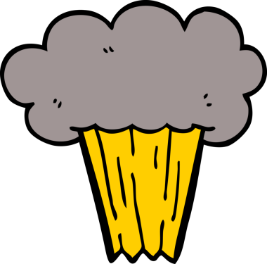 Bir insan tarafından çizilmiş karalama patlaması.