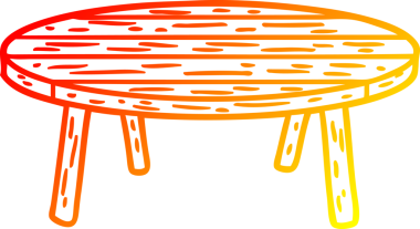 Bir insan tarafından çizilmiş ahşap bir tablonun sıcak eğimli çizgisi