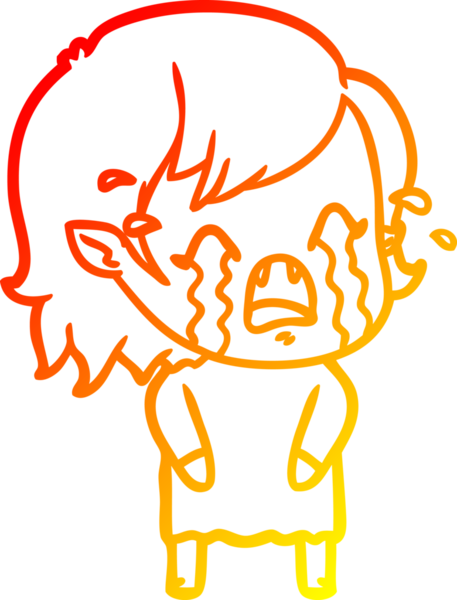 Bir insan tarafından çizilmiş ağlayan vampir kız çizgi filmi.