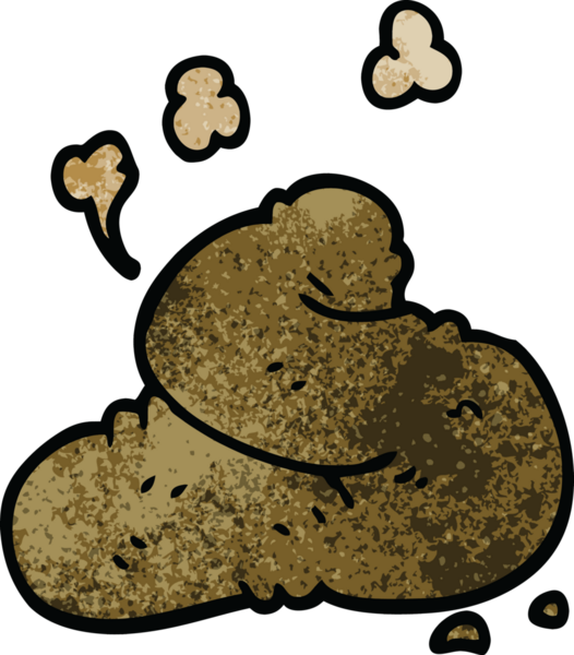 Bir insan tarafından çizilmiş karikatür kakası.