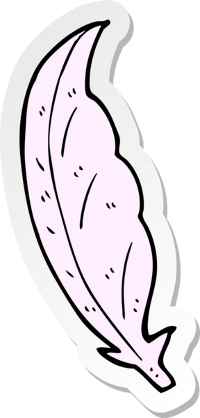 Bir insan tarafından çizilmiş bir karikatür tüyünün çıkartması.