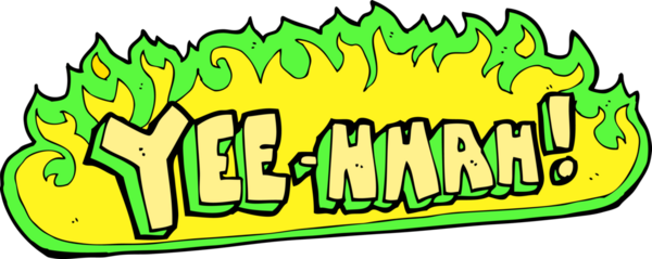 Eveet! Bir insan tarafından çizilmiş karikatür