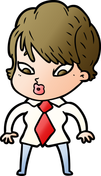 Bir insan tarafından çizilmiş karikatür kadın.