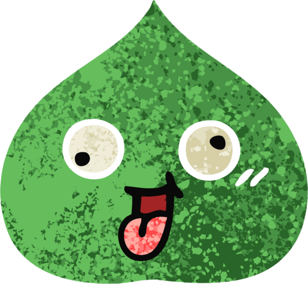 Bir insan tarafından çizilmiş dışavurumsal yaprağın retro çizim tarzı karikatürü