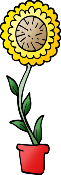 Bir insan tarafından çizilmiş karalama saksısı.