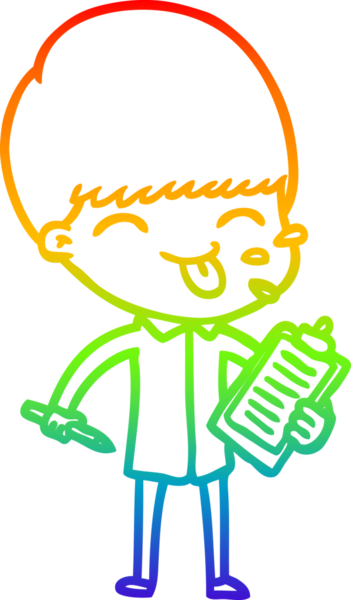 Gökkuşağı gradyan çizgisi insan tarafından çizilmiş bir çizgi film satıcısının dili.